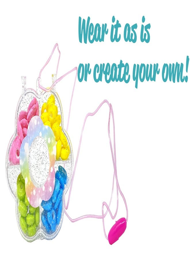 crait Candy Necklace Kit for Girls - Party Favors, Make Your Own Necklace or Bracelet, Pack of 4 - Image 4